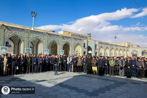 تشییع پیکر حجت الاسلام غلامرضا اسدی در حرم مطهر رضوی