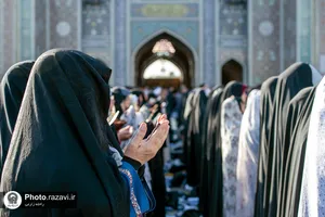 اقامه نماز عید سعید فطر در حرم مطهر رضوی
