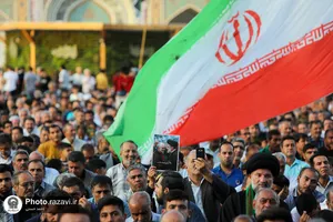 مراسم چهلم شهدای خدمت در حرم مطهر رضوی-2