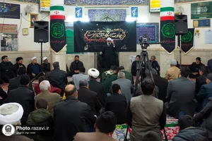 حضور تولیت آستان قدس رضوی در جمع عزاداران فاطمی بخش رضویه مشهد