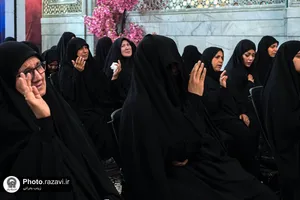 عزاداری سنتی بانوان عرب زبان در حرم مطهر رضوی