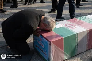 تشییع پیکر شهید شاهد شجاعی&zwnj;پور در حرم مطهر رضوی