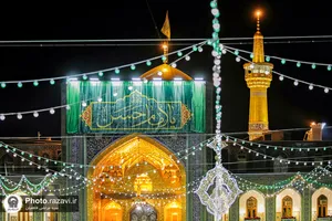 حال و هوای حرم مطهر رضوی در شب میلاد امام حسن مجتبی علیه السلام