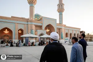 تشرف تولیت آستان قدس رضوی به مسجد کوفه و سهله
