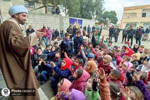 حضور خدام حرم مطهر رضوی بین آوارگان سوری