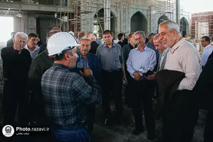 بازدید کارکنان آموزش پرورش از رواق خدمت و پروژه های عمرانی