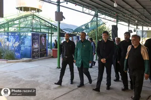 بازدید قائم مقام تولیت آستان قدس رضوی از مواکب خدمت رسان به زائرین پیاده
