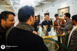 بازدید مسئولین قرآنی عتبات عراق از قسمت&zwnj;های مختلف حرم مطهر رضوی