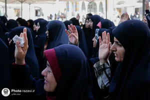 تشرف فعالان فضای مجازی سازمان بسیج مستضعفین به حرم مطهر رضوی