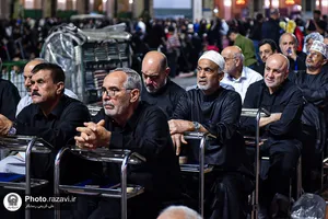 عزاداری شام اربعین حسینی ویژه زائران عرب&zwnj;زبان حرم مطهر رضوی