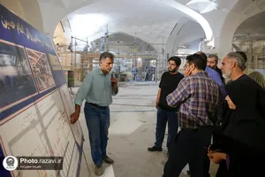 بازدید کارکنان صدا و سیما از فعالیت&zwnj;های عمرانی حرم مطهر رضوی