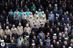 تشییع پیکر مرحوم سید جواد حجازی در حرم مطهر رضوی