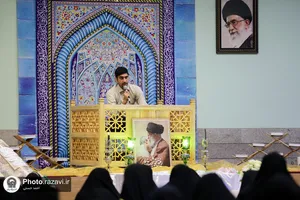 تشییع پیکر مطهر شهید گمنام در دبیرستان دخترانه امام رضا علیه&zwnj;السلام