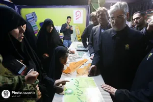 بازدید حسین سینایی صراف وزیر علوم از نمایشگاه ایران امام رضا علیه السلام