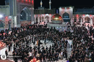 عزاداری سنتی شب دهم محرم در &laquo;حسینیه حرم&raquo;