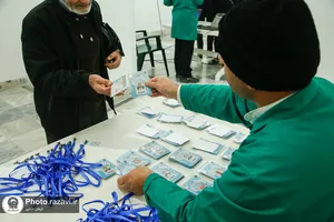 مراسم اعتکاف رجبیه در حرم مطهر رضوی