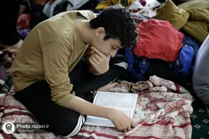 اعتکاف دانش آموزی در مساجد مشهد