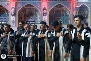 عزاداری هیئات مذهبی چهارمحال و بختیاری در حسینیه حرم