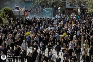 حضور تولیت استان قدس رضوی در تشییع پیکر شهیدان دوست محمدی و جاوید مهر