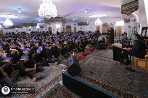 مراسم شب قدر ویژه ناشنوایان در حرم مطهر رضوی
