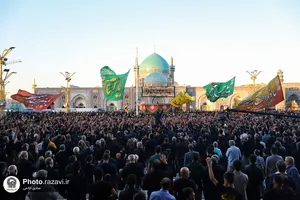 مراسم چهارپایه خوانی در حرم مطهر رضوی