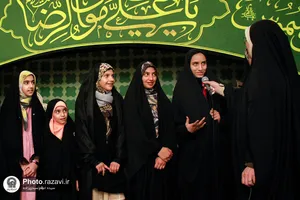 نشست قرآنی دخترانه در حرم مطهر رضوی
