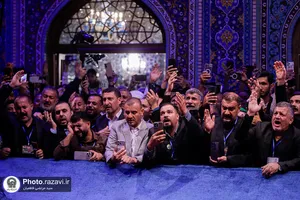 تشرف موکب داران عراقی به حرم مطهر رضوی