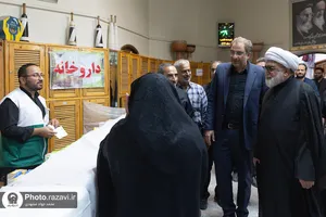 بازدید تولیت آستان قدس رضوی از موکب بنیاد کرامت