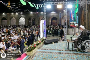 سخنرانی رهبر شیعیان بحرین در حرم مطهر رضوی