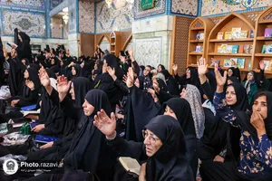 مراسم عزاداری ویژه بانوان در حرم مطهر رضوی