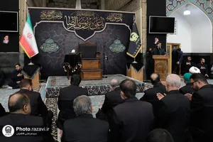مجلس عزای دهه آخر صفر در حرم مطهر رضوی
