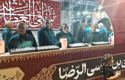خادم‌یاران رضوی میزبان عزاداران امام رئوف در لارستان فارس