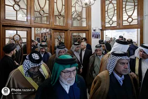 استقبال از شیوخ عشایر عراق در فرودگاه شهید هاشمی&zwnj;نژاد مشهد-۲
