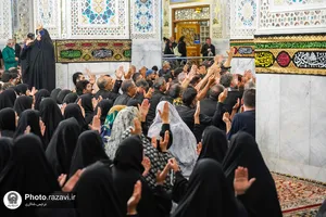 مراسم عزاداری ویژه ناشنوایان در حرم مطهر رضوی