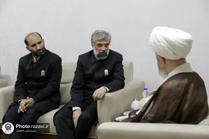 دیدار مدیر عالی حرم مطهر با آیت الله سبحانی