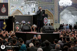 مراسم چهارپایه خوانی در حرم مطهر رضوی