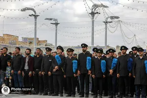 تشییع پاکبان خدوم مشهدی در حرم مطهر رضوی