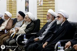 مراسم بزرگداشت شهدای سانحه هوایی رئیس جمهور و هیئت همراه در مشهد
