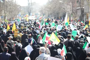 حماسه&zwnj;آفرینی خادم&zwnj;یاران رضوی سرزمین آفتاب در راهپیمایی روز قدس / گزارش تصویری