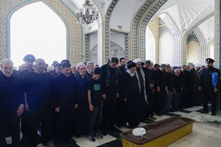 تشییع پیکر حجت‌الاسلام علی شجاع در حرم مطهر رضوی