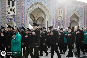 عزاداری هیئت عالم آل محمد علیه&zwnj;السلام در حرم مطهر رضوی