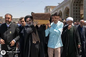 مراسم تشییع پیکر محمد حسین حشمت&zwnj;پور