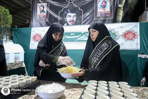زائرین پیاده حضرت رضا علیه&zwnj;السلام در مسیر ملک&zwnj;آباد