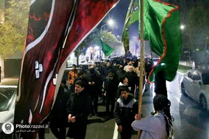 تشییع پیکر شهید گمنام دفاع مقدس در بلوار سجاد مشهد