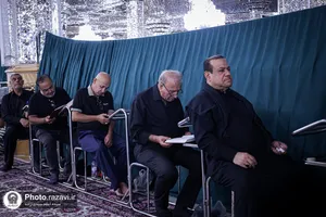 عزاداری زائران عرب&zwnj;زبان در حرم مطهر رضوی