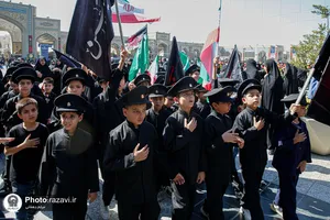 عزاداری هیئت کودکان در حرم مطهر رضوی