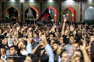 عزاداری زائران عرب زبان در شام شهادت امام رضا علیه&zwnj;السلام