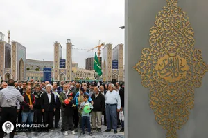 تشرف کاروان پیاده استان البرز به حرم مطهر رضوی
