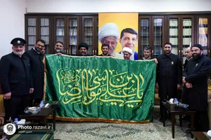 حضور خدام حرم مطهر رضوی در مجتمع حضرت فاطمه زهرا (س) لبنان