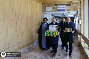 حضور خدام حرم مطهر رضوی در بیمارستان شهید کامیاب مشهد